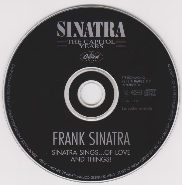 Frank Sinatra : Sinatra Sings...Of Love And Things (CD, Comp, RM)