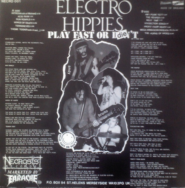 Electro Hippies : Play Fast Or Die (12", RE)
