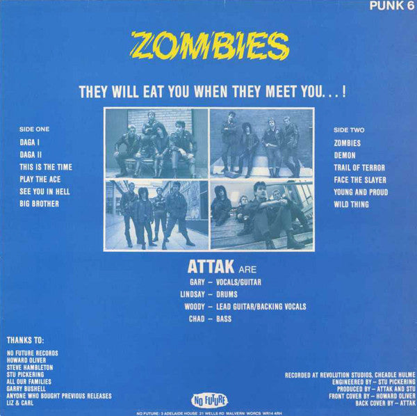 Attak : Zombies (LP, Album)