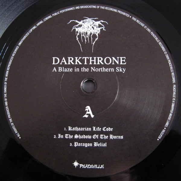Darkthrone : A Blaze In The Northern Sky (LP, Album, RE, RP)