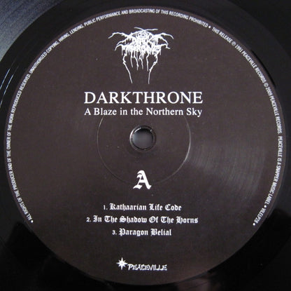 Darkthrone : A Blaze In The Northern Sky (LP, Album, RE, RP)