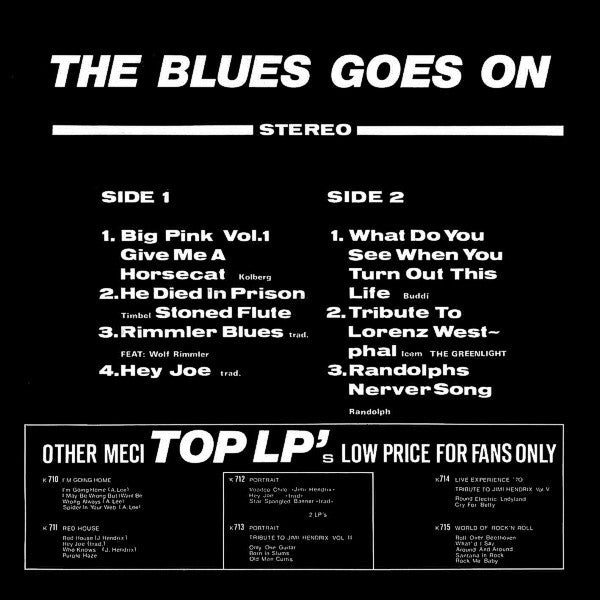 The Blues Goes On : The Blues Goes On (LP, Album)