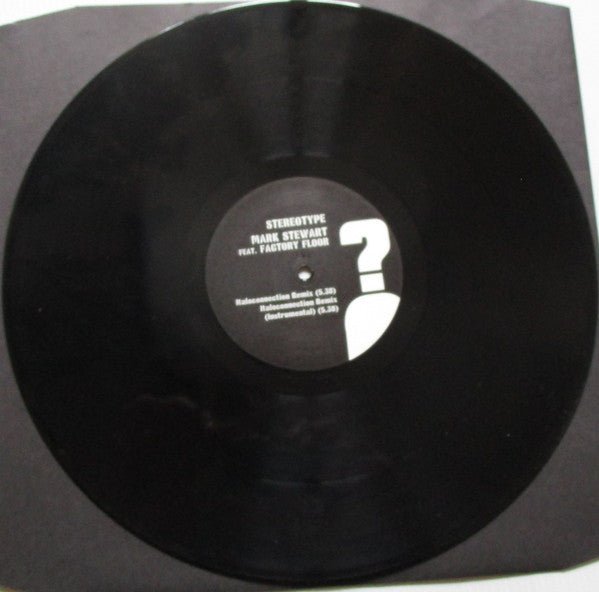 Mark Stewart Featuring Factory Floor : Stereotype (2x12", Single, Ltd, Whi)