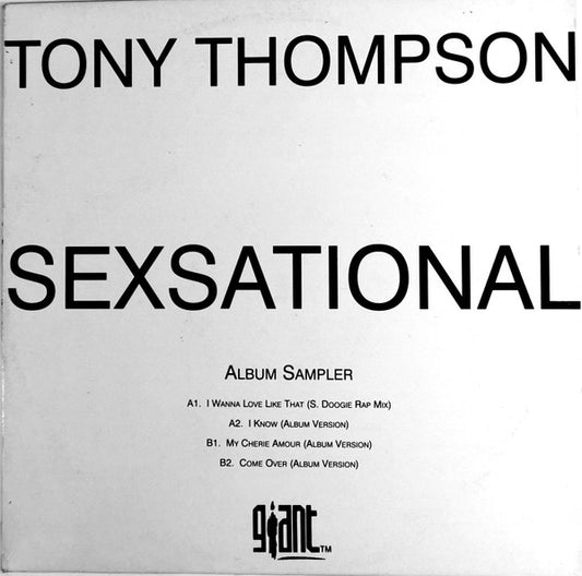 Tony Thompson (4) : Sexsational (Album Sampler) (12", Smplr)