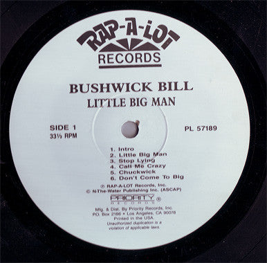 Bushwick Bill : Little Big Man (LP, Album)