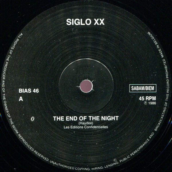 Siglo XX : Till The End Of The Night (12")