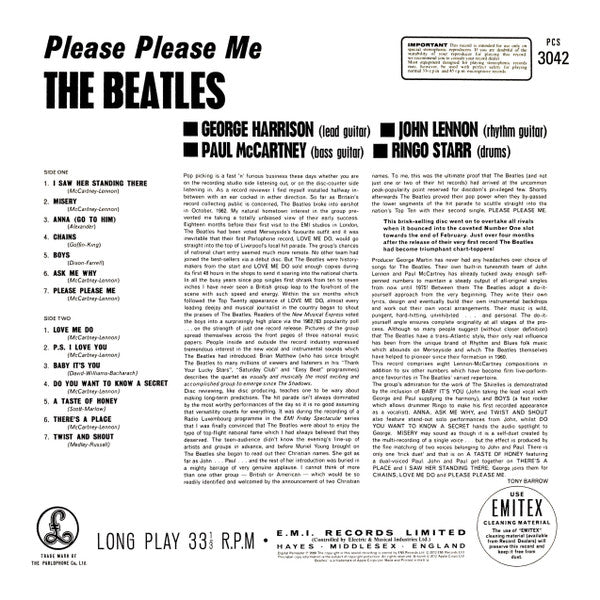 The Beatles : Please Please Me (LP, Album, RE, RM, 180)