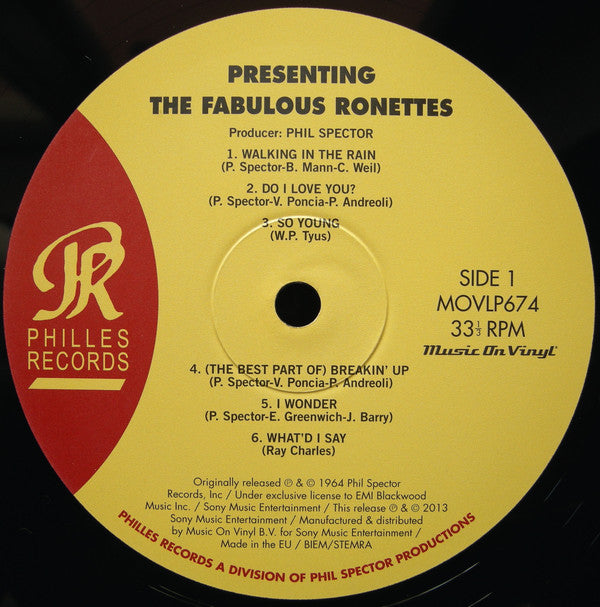 The Ronettes Featuring Veronica* : Presenting The Fabulous Ronettes Featuring Veronica (LP, Album, Mono, RE, 180)