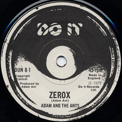 Adam And The Ants : Zerox (7", Single)