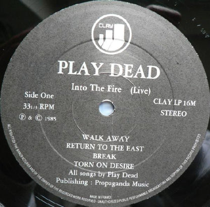 Play Dead (2) : Into The Fire ~ Live ~ (LP)