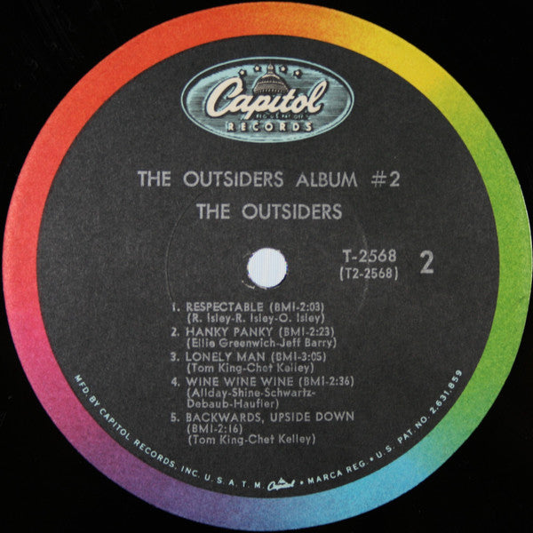 The Outsiders (4) : Album #2 (LP, Album, Mono, Scr)