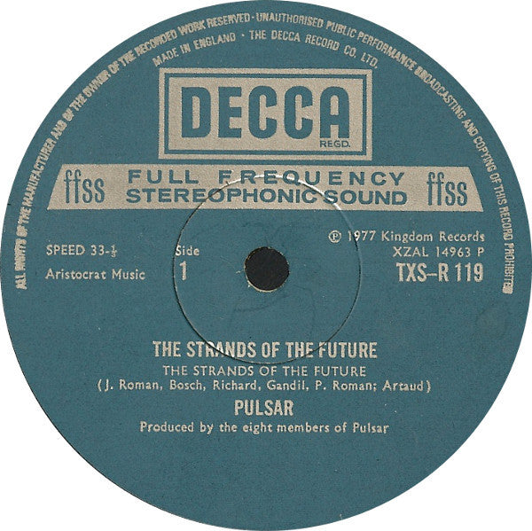 Pulsar (9) : The Strands Of The Future (LP, Album)