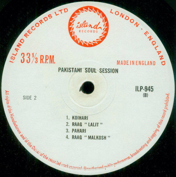 Various : Pakistani Soul Session (LP)