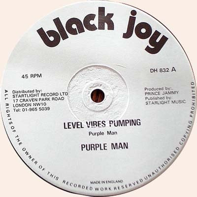 Purple Man* : Level Vibes Pumping (12")