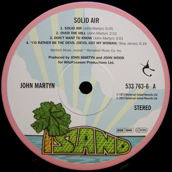 John Martyn : Solid Air (LP, Album, RE, Gat)