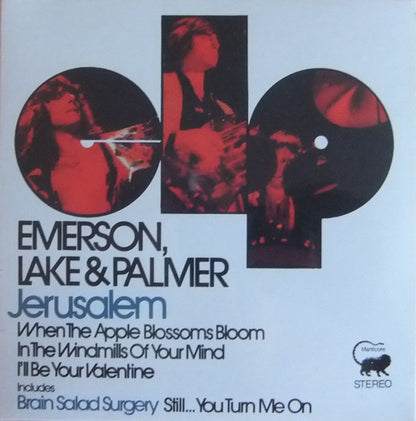 Emerson, Lake & Palmer : Jerusalem (7", RSD, Single, Ltd, Num, RE)