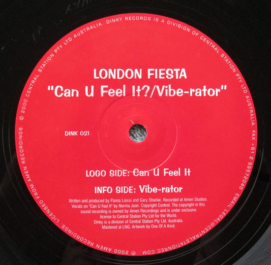 London Fiesta : Can U Feel It? / Vibe-Rator (12")
