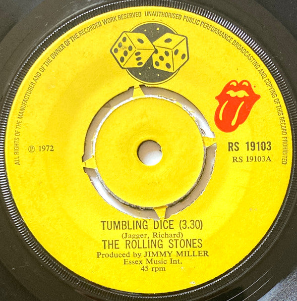 The Rolling Stones : Tumbling Dice (7", Single, 4 P)