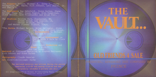 Prince : The Vault ... Old Friends 4 Sale (CD, Album)