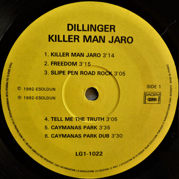 Dillinger : Killer Man Jaro (LP, Comp)