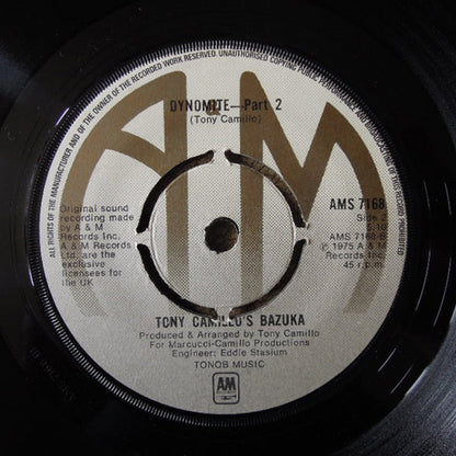 Tony Camillo's Bazuka : Dynomite (7", Single)