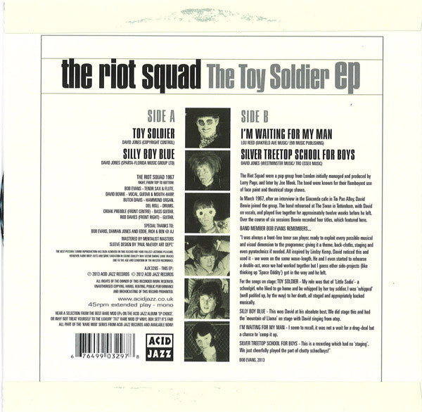 The Riot Squad : The Toy Soldier EP (7", EP, Mono)