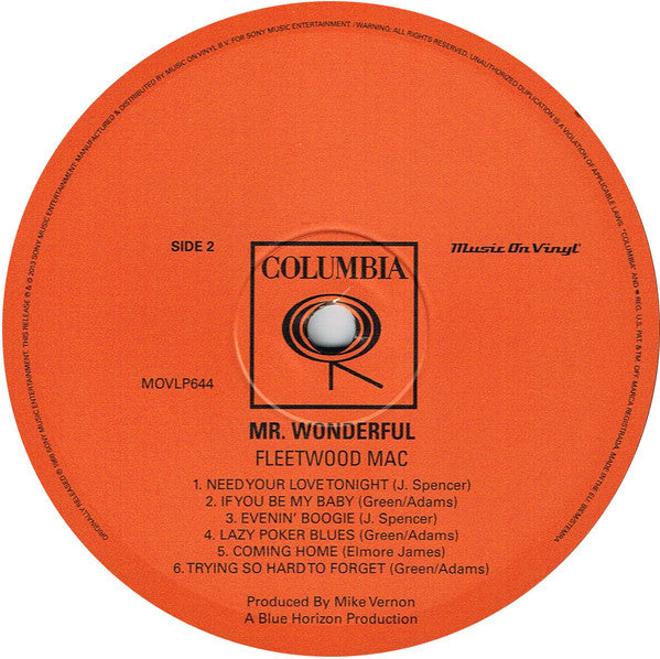 Fleetwood Mac : Mr. Wonderful (LP, Album, RE, RM, 180)