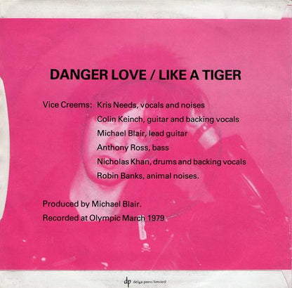 The Vice Creems* : Danger Love (7", Single)