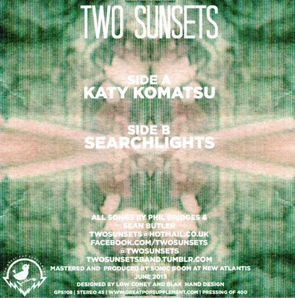 Two Sunsets : Katy Komatsu (7", Single, Ltd, Hal)