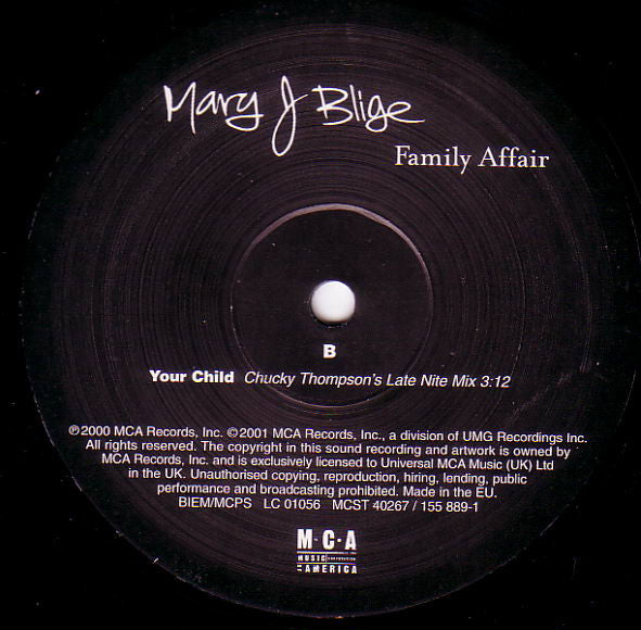 Mary J Blige* - Family Affair (12