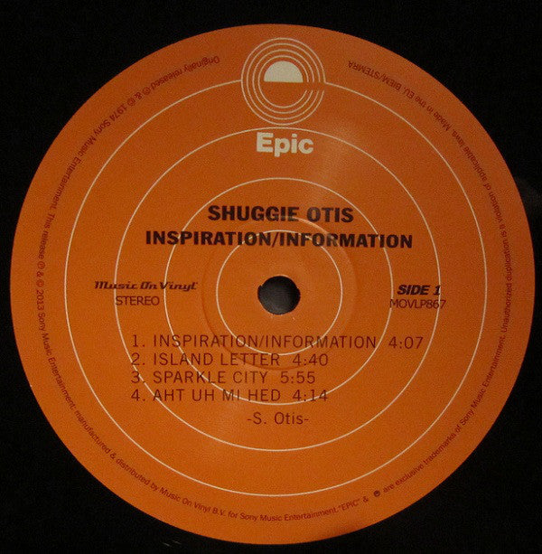 Shuggie Otis : Inspiration Information (LP, Album, RE, 180)