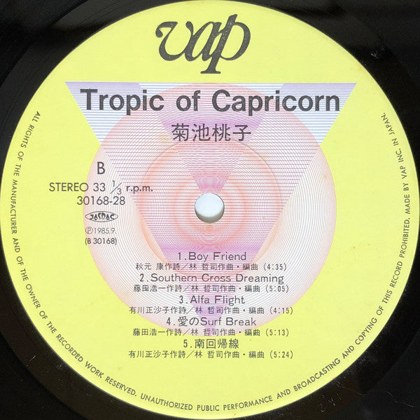 Kikuchi Momoko* = 菊池桃子* : Tropic Of Capricorn =トロピック 