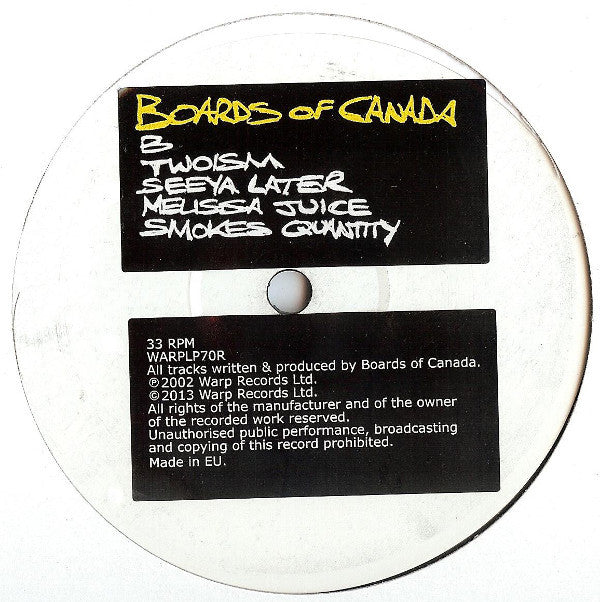 Boards Of Canada : Twoism (LP, MiniAlbum, RE)