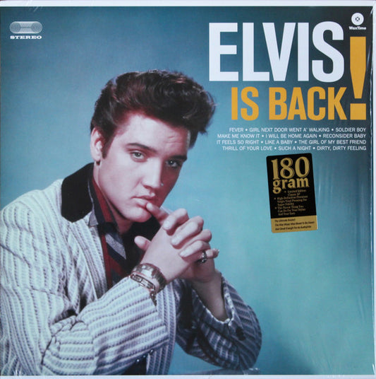 Elvis Presley : Elvis Is Back (LP, Album, RE, 180)