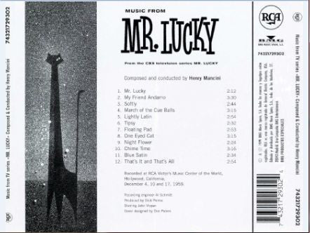 Henry Mancini : Music From "Mr. Lucky" (CD, Album)