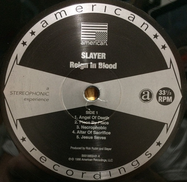 Slayer : Reign In Blood (LP, Album, RE, RM, 180)