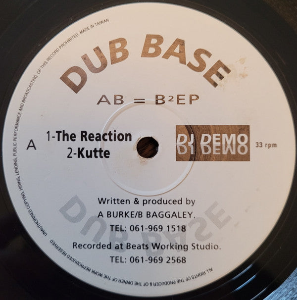 Dub Base : AB = B²EP (12", EP)
