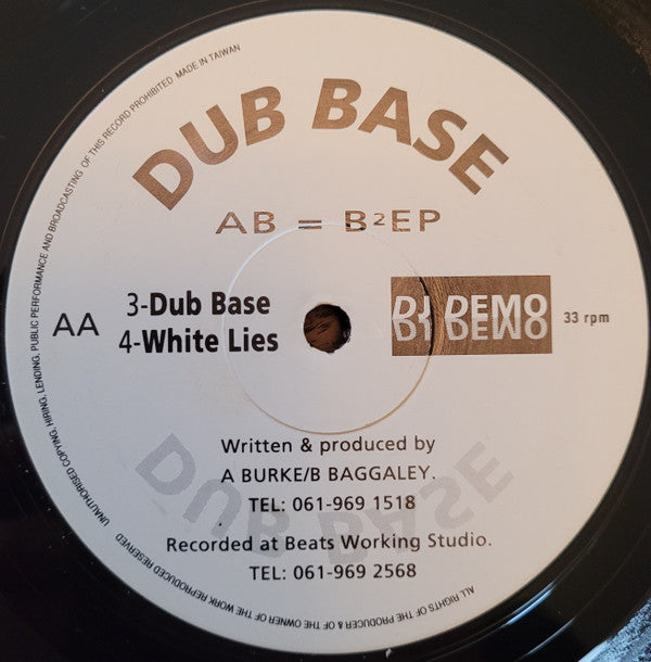 Dub Base : AB = B²EP (12", EP)