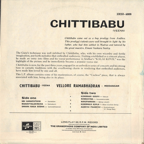 Chitti Babu : Chitti Babu (LP)