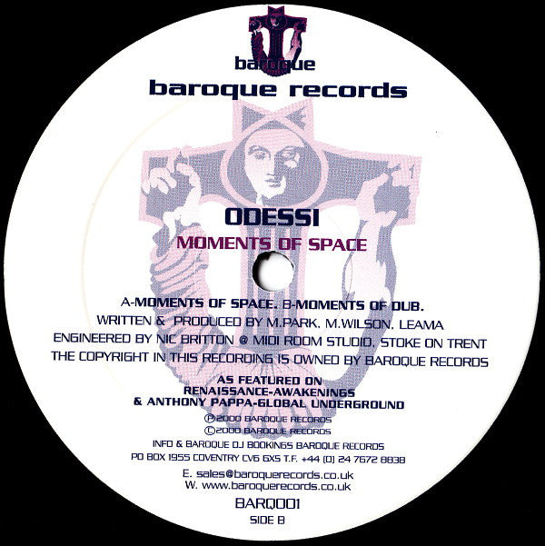 Odessi : Moments Of Space (12")