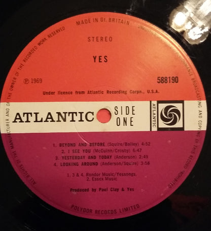 Yes : Yes (LP, Album, Gat)