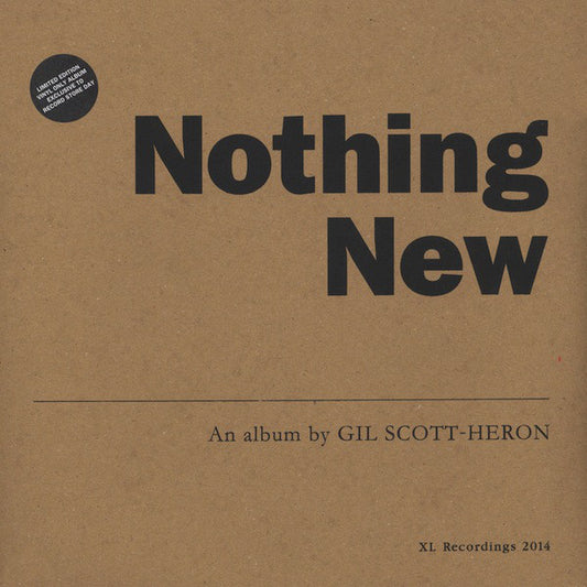 Gil Scott-Heron : Nothing New (LP, RSD, Ltd)