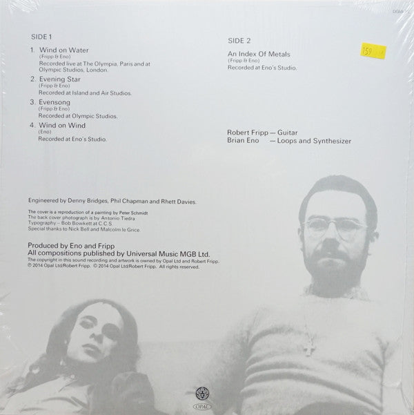 Fripp & Eno : Evening Star (LP, Album, Ltd, RM)