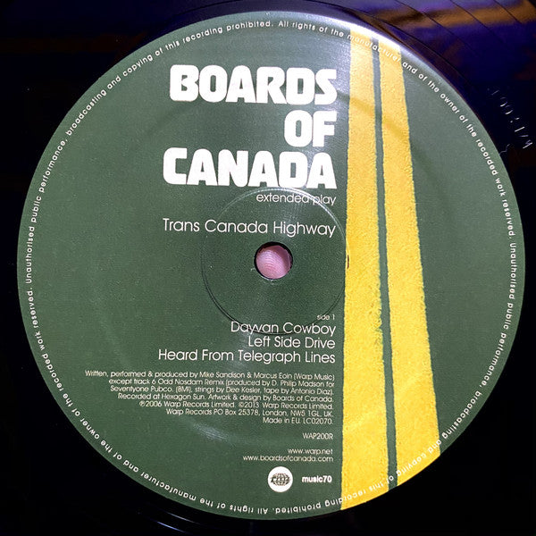 Boards Of Canada : Trans Canada Highway (12", EP, RE, RP, 140)