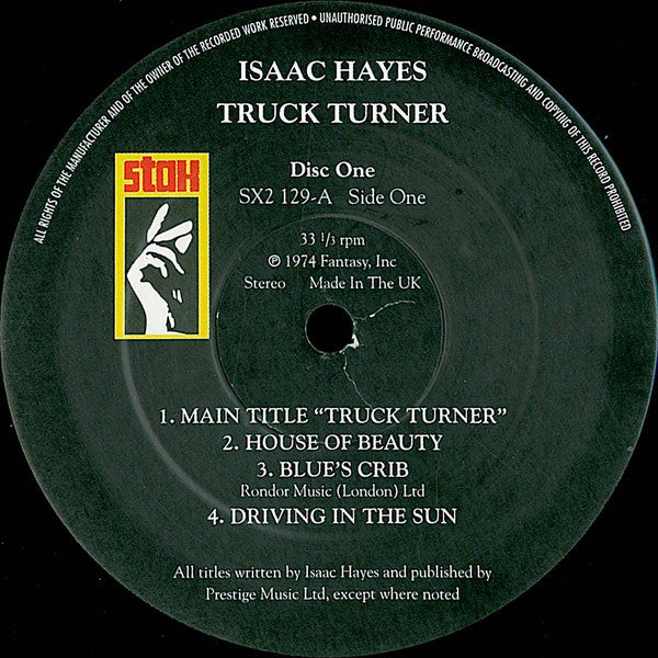 Isaac Hayes : Truck Turner (Original Soundtrack) (2xLP, RE)