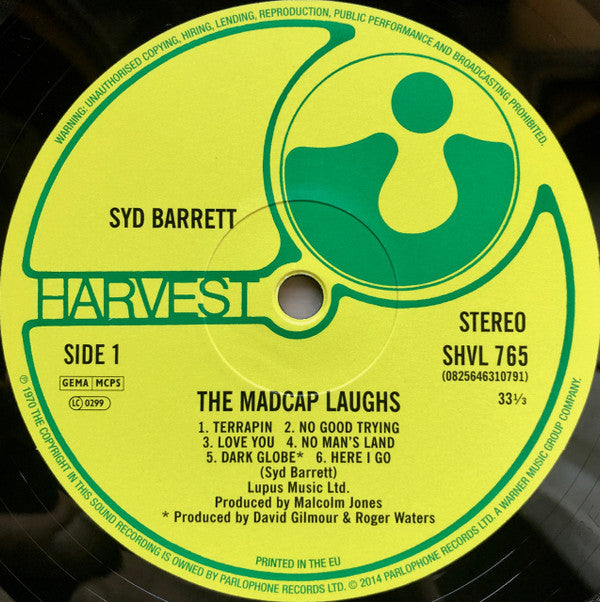 Syd Barrett : The Madcap Laughs (LP, Album, RE, Gat)