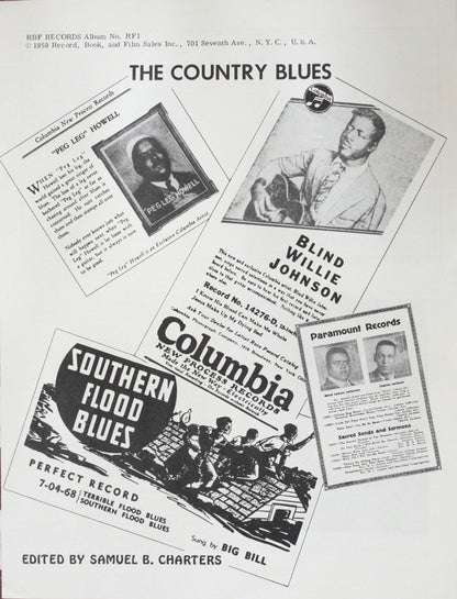 Various : The Country Blues  (LP, Comp, RE)