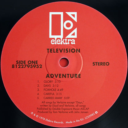 Television : Adventure (LP, Album, RE, RM)