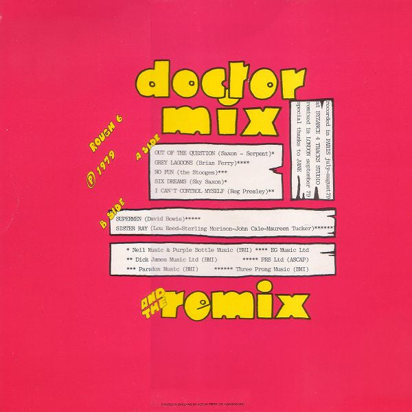 Doctor Mix And The Remix : Wall Of Noise (LP, Album)