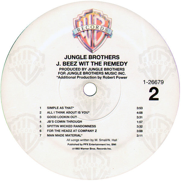 Jungle Brothers - J. Beez Wit The Remedy (LP, Album) (VG+ / VG+)